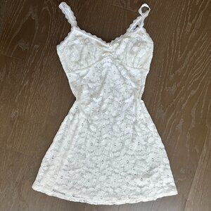Aerie White Lace Mini Dress